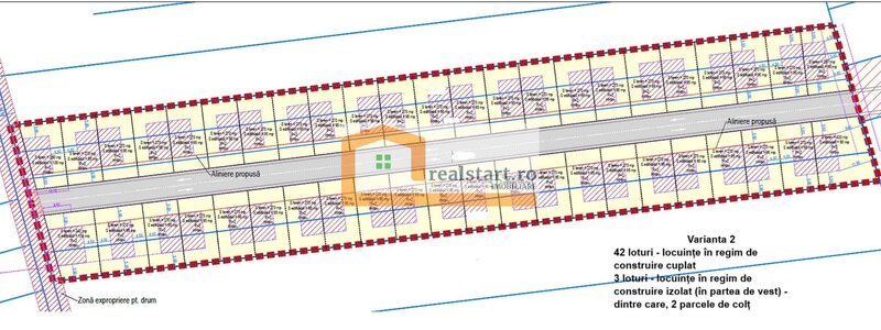 Balotesti, Investitie, 15000mp intravilan, D 54,7ml, zona noua de case